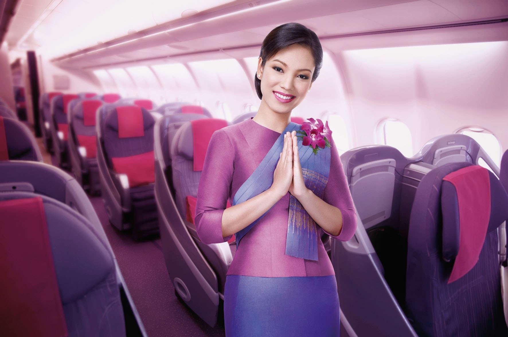 Image result for Thai Airways cabin crew uniform